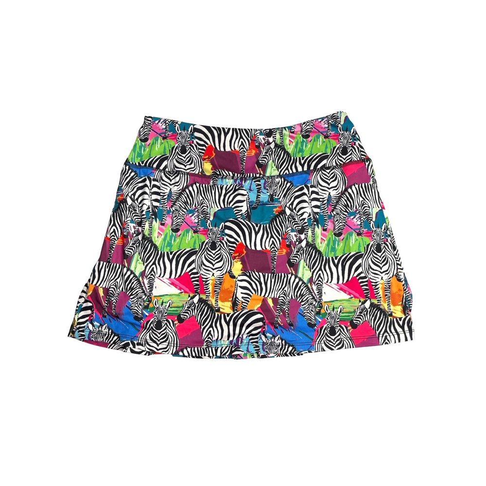 Fulbelle zebra print skorts Size M pickleball‎ tennis psychedelic  print golf